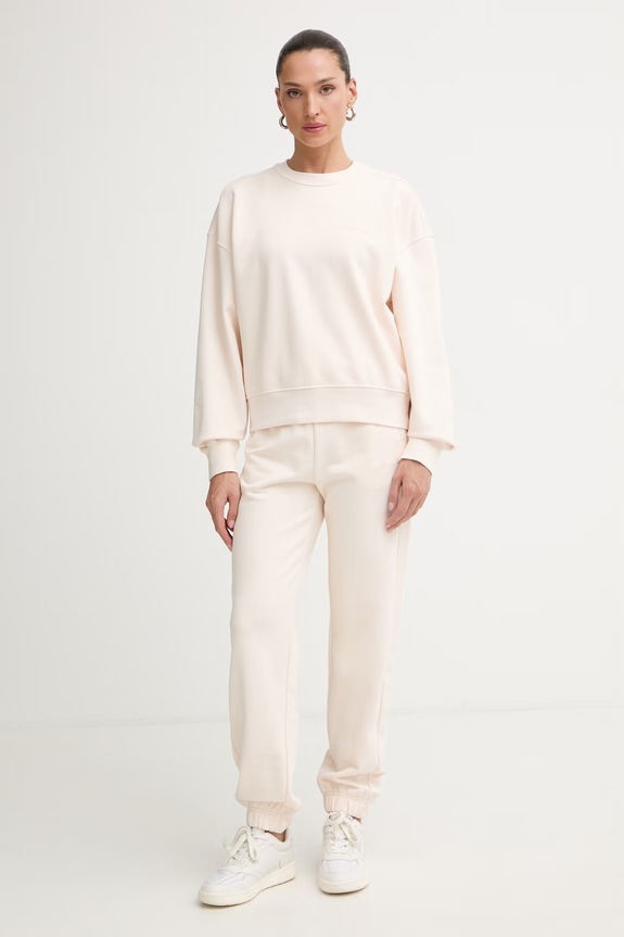 Calvin Klein mikina dámská bavlněná LV044G214G béžová AW26
