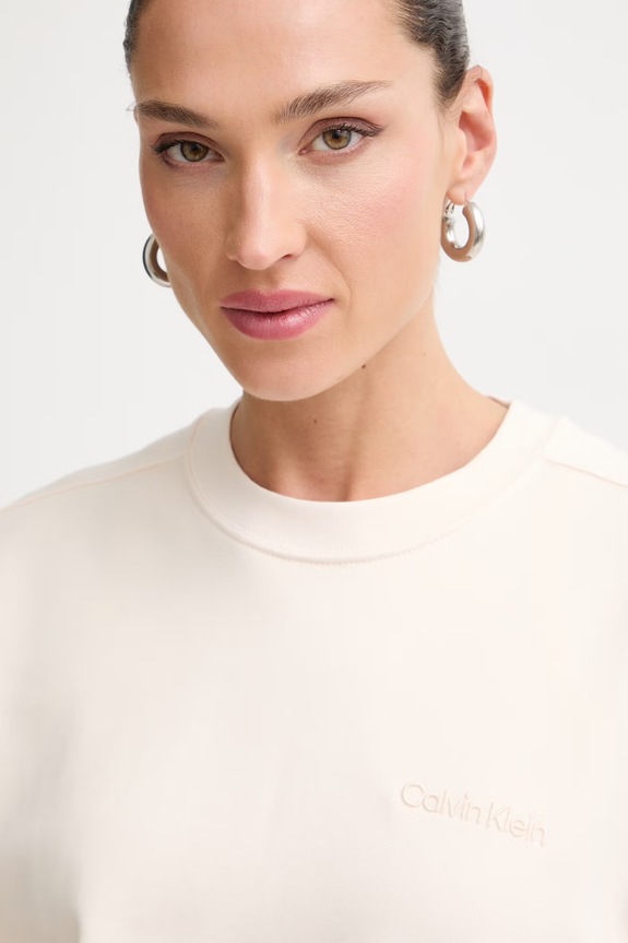 Calvin Klein mikina dámská bavlněná béžová LV044G214G