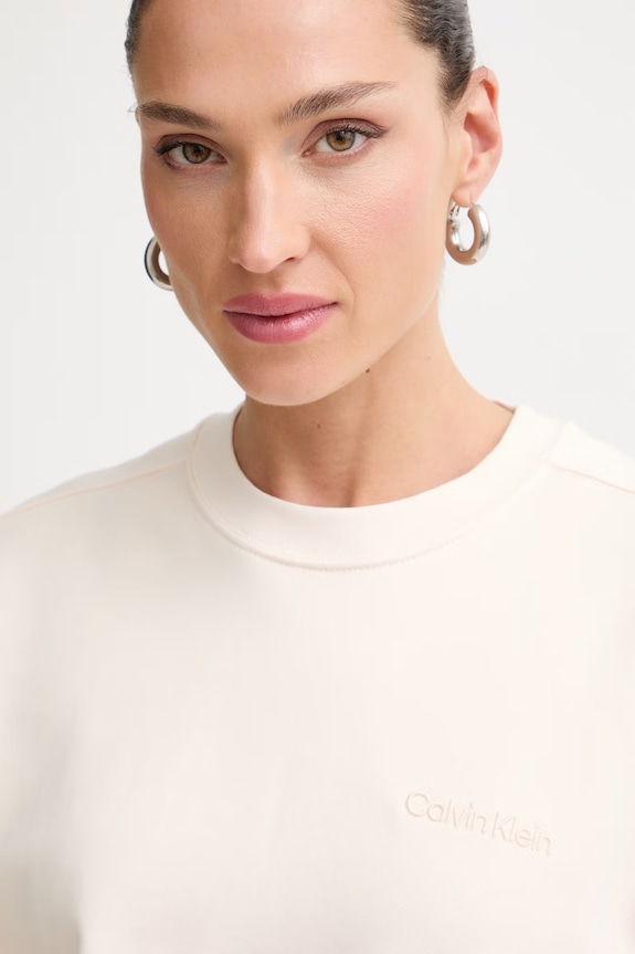 Calvin Klein mikina dámská bavlněná béžová LV044G214G