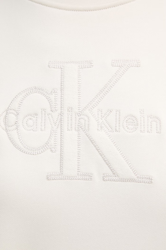 Calvin Klein Jeans bluza damska bawełniana LV047G820G beżowy