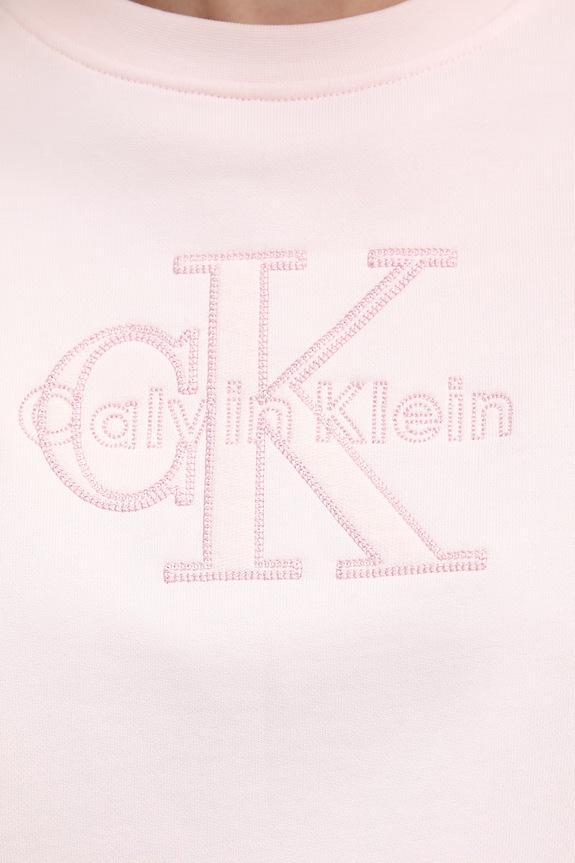 Calvin Klein Jeans bluza damska bawełniana LV047G820G różowy