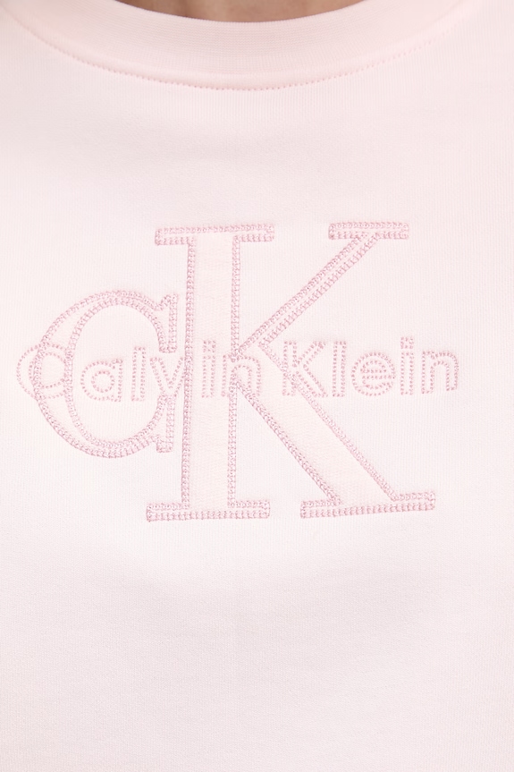 Calvin Klein Jeans bluza damska bawełniana LV047G820G różowy