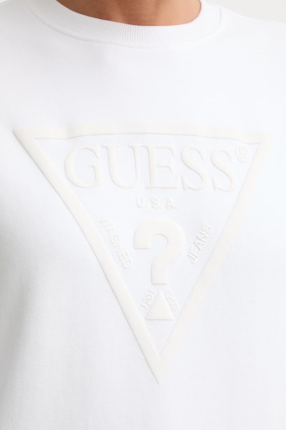 Guess μπλούζα γυναικεία με βαμβάκι W6YQ04.K3858 λευκό
