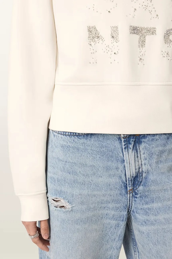 AllSaints bluza damska STACKS W152JE biały