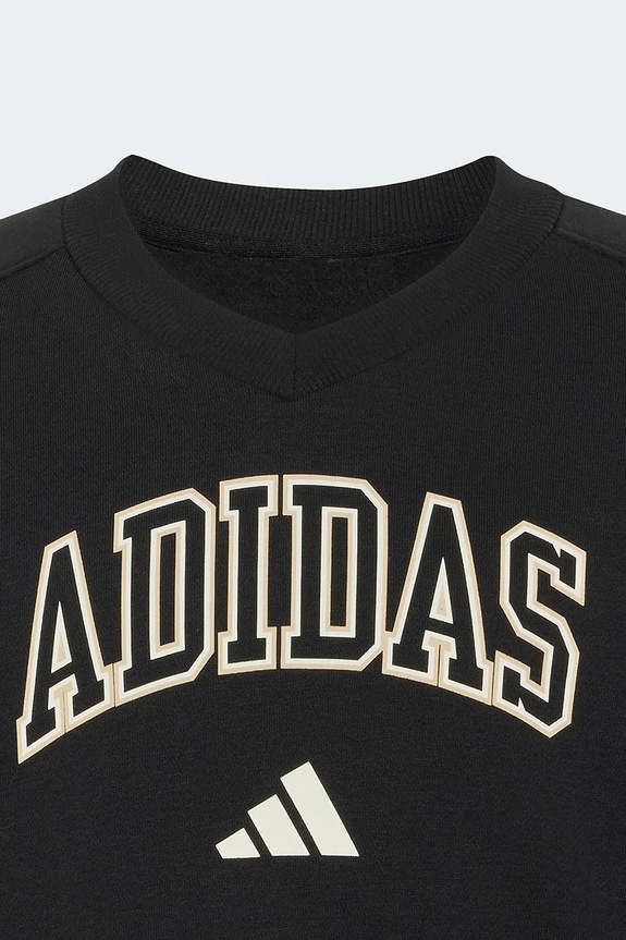 Dievča adidas mikina detská s bavlnou KS5134 čierna