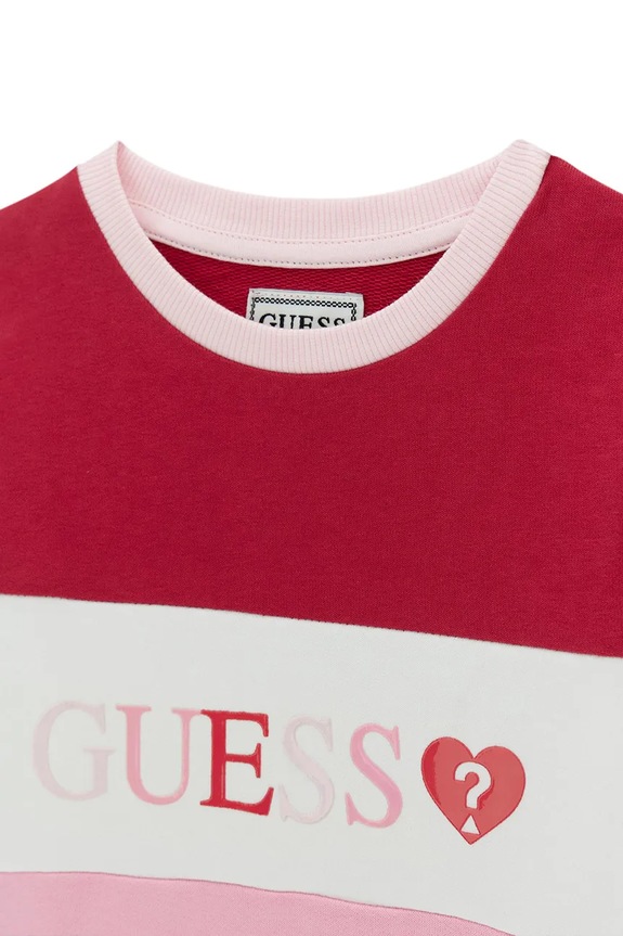 Dziewczynka Guess bluza dziecięca bawełniana K6YQ01.K3836.9BY2 różowy