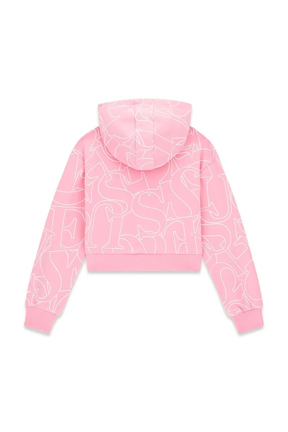 Guess кофта с капюшоном для детей из хлопка J6YQ10.K3908.9BY2 розовый AW26