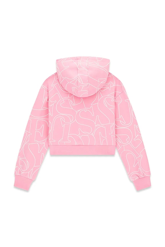 Guess кофта с капюшоном для детей из хлопка J6YQ10.K3908.9BY2 розовый AW26