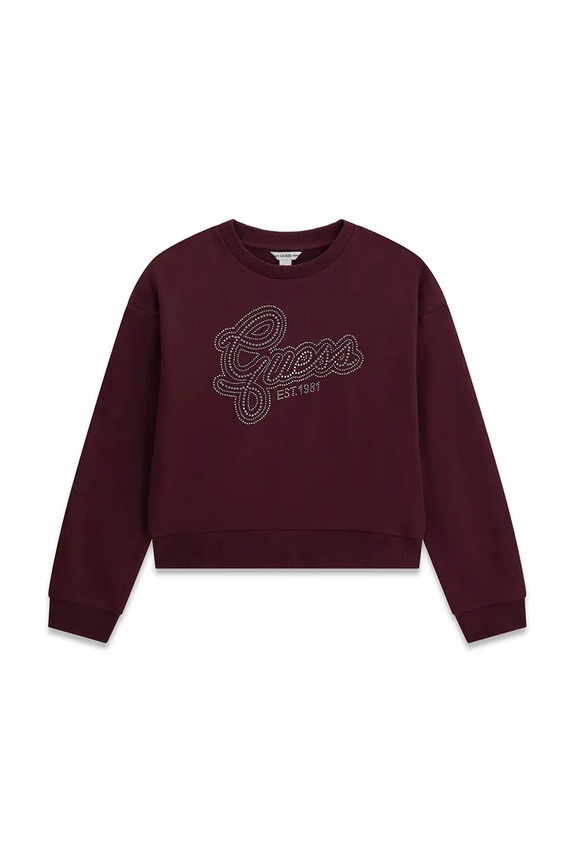 Guess кофта для детей из хлопка бордо J6YQ05.K3899.9BY2