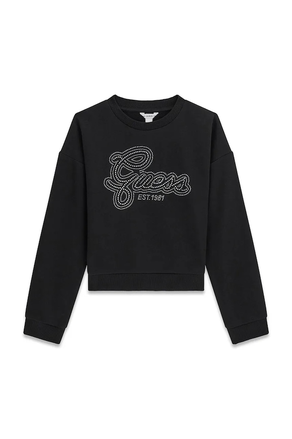 Guess кофта для детей из хлопка чёрный J6YQ05.K3899.9BY2
