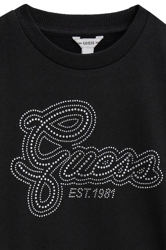 Девочка Guess кофта для детей из хлопка J6YQ05.K3899.9BY2 чёрный