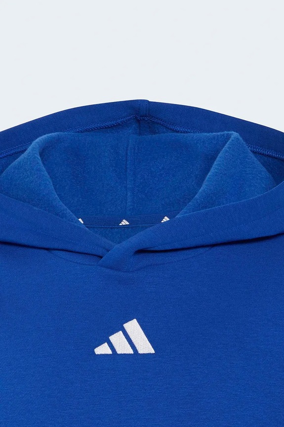 adidas dukserica sa kapuljačom za djecu s pamukom plava KT3381