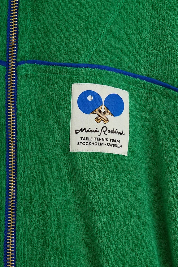 Mini Rodini bluza dziecięca bawełniana Table tennis zielony 26620139