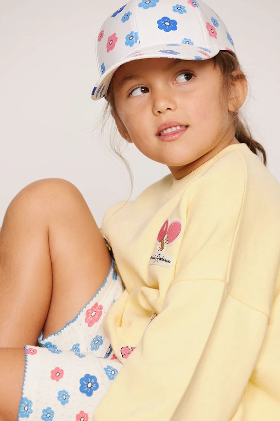 Mini Rodini суичър за деца от памук Minibabies 26620127 жълт