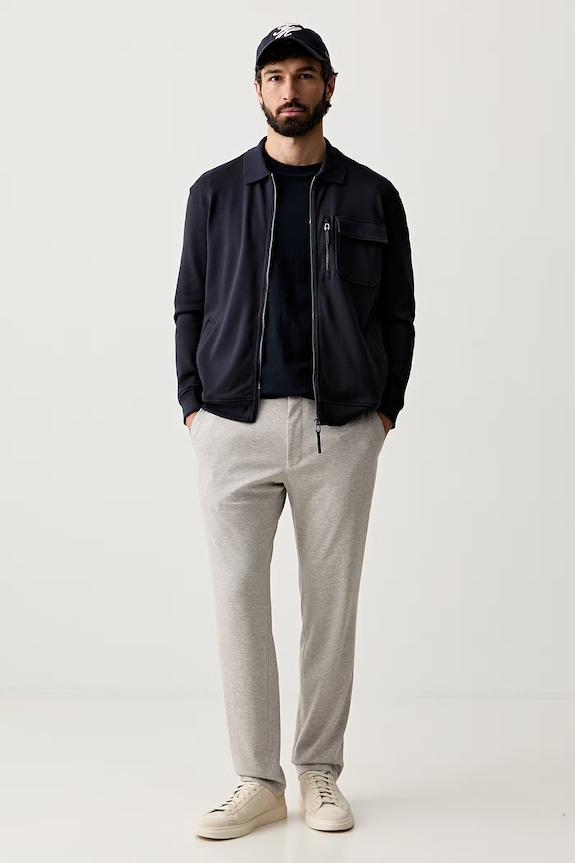 Joop! bluza rozpinana męska bawełniana 30103397 granatowy AW26