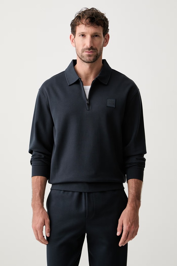 Joop! bluza męska z bawełną granatowy 30103327