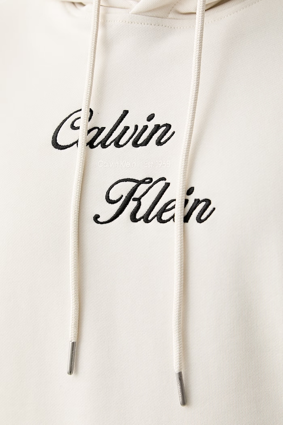 Calvin Klein Jeans bluza z kapturem męska bawełniana LV04RG271G beżowy