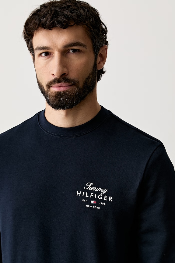 Tommy Hilfiger bluza męska bawełniana granatowy MW0MW43218