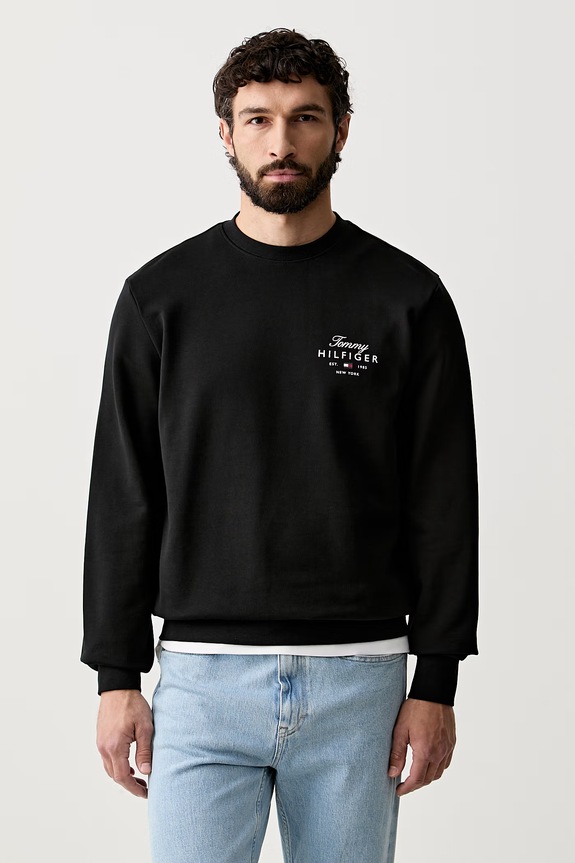 Tommy Hilfiger bluza męska bawełniana czarny MW0MW43218