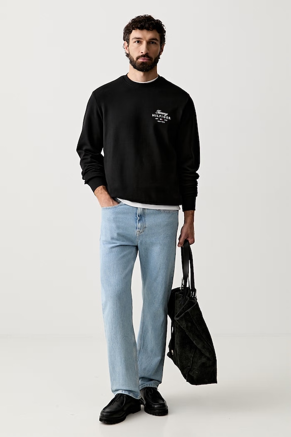 Tommy Hilfiger bluza męska bawełniana MW0MW43218 czarny AW26
