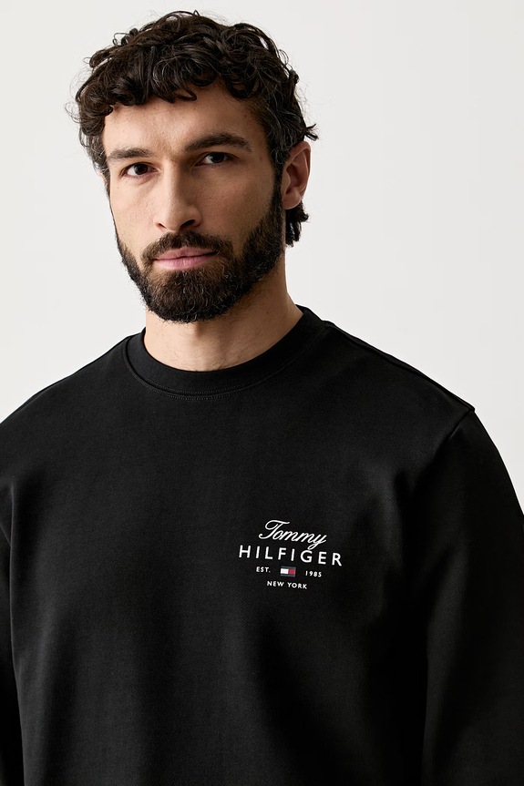 Tommy Hilfiger bluza męska bawełniana czarny MW0MW43218