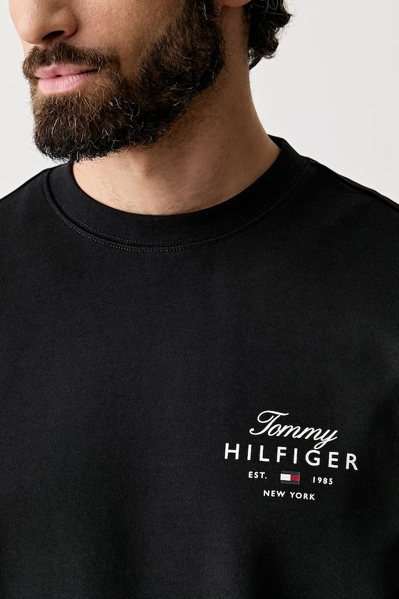 Tommy Hilfiger bluza męska bawełniana MW0MW43218 czarny