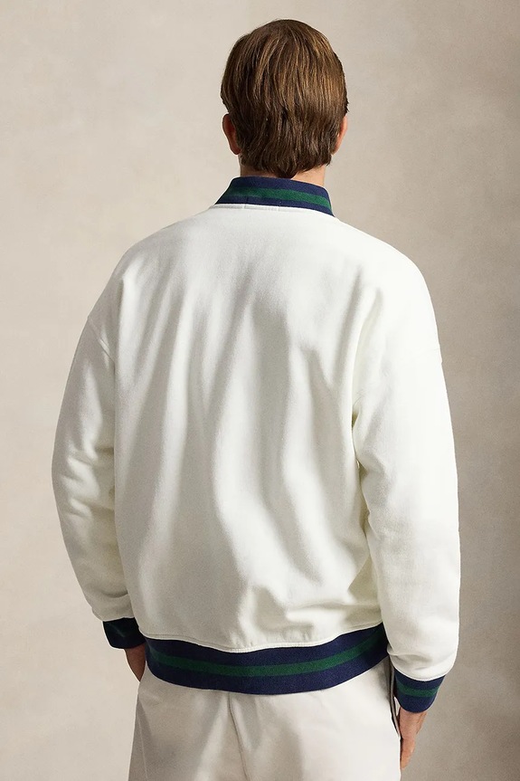 Polo Ralph Lauren rozepínací mikina pánská 710B19233 bílá AW26