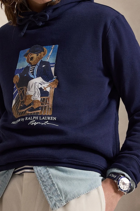 Polo Ralph Lauren кофта с капюшоном для мужчин тёмно-синий 710B21811