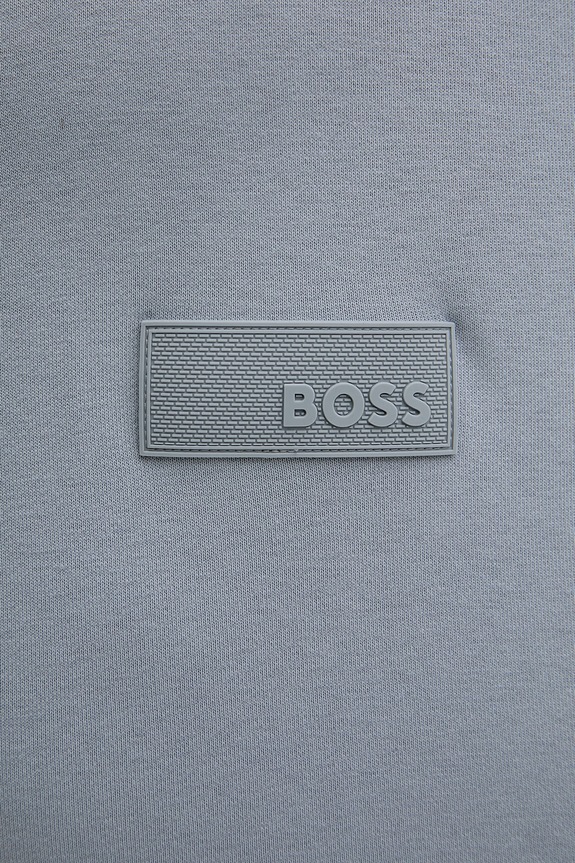 BOSS Green кофта чоловіча з бавовною SW_Crewneck 50564103 блакитний