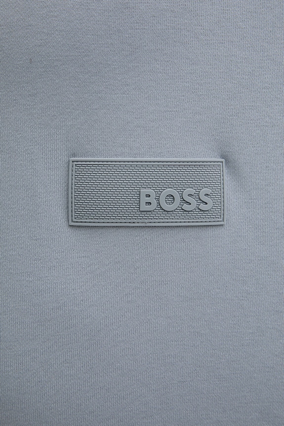 BOSS Green кофта мужская хлопковая SW_Crewneck 50564103 голубой