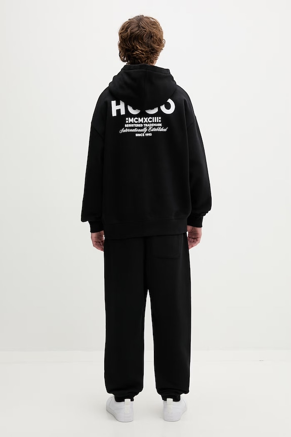 HUGO Blue трикотажный комплект для мужчин из хлопка Tracksuit_NazardoNev чёрный 50571220