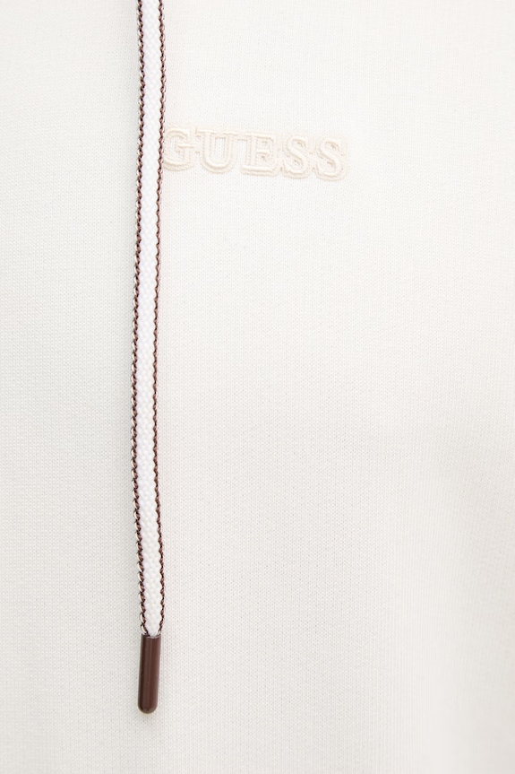 Guess dukserica sa kapuljačom za muškarce od pamuka FRANC Z6YQ23.K5012 bijela