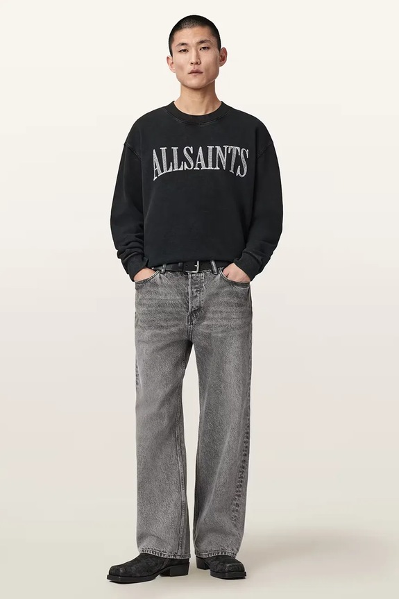Odzież AllSaints bluza męska bawełniana DASH M030NE czarny