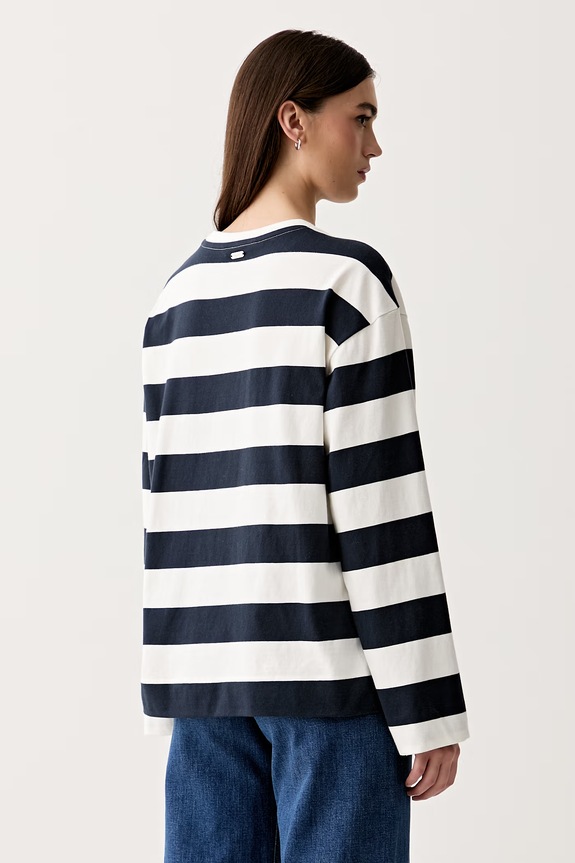 Odzież Barbour longsleeve damski bawełniany Cartmel LML0933 biały