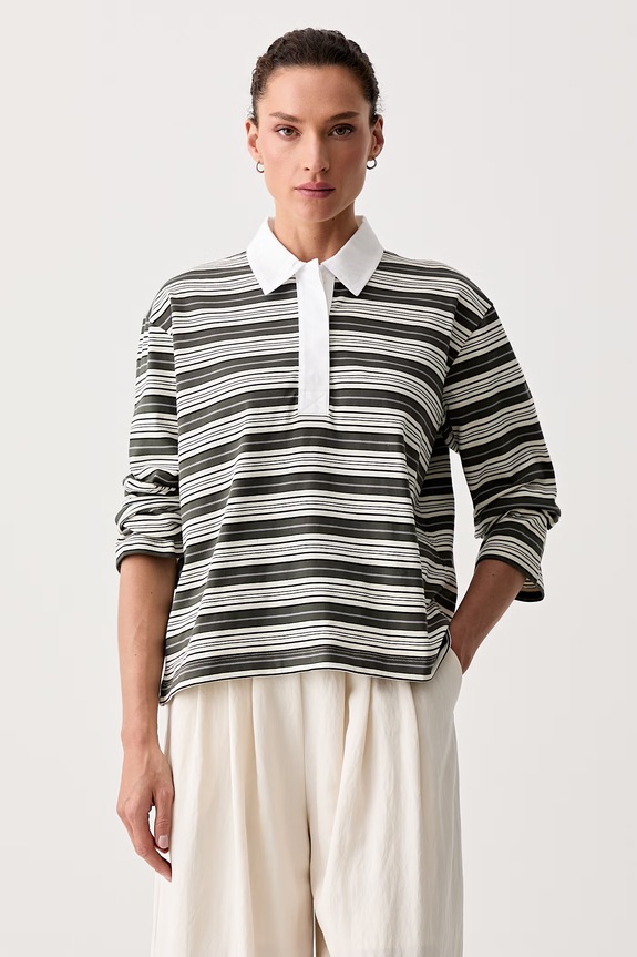rag & bone longsleeve damski bawełniany Kelly zielony RE5M32PT3KW