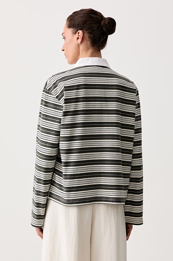 Odzież rag & bone longsleeve damski bawełniany Kelly RE5M32PT3KW zielony