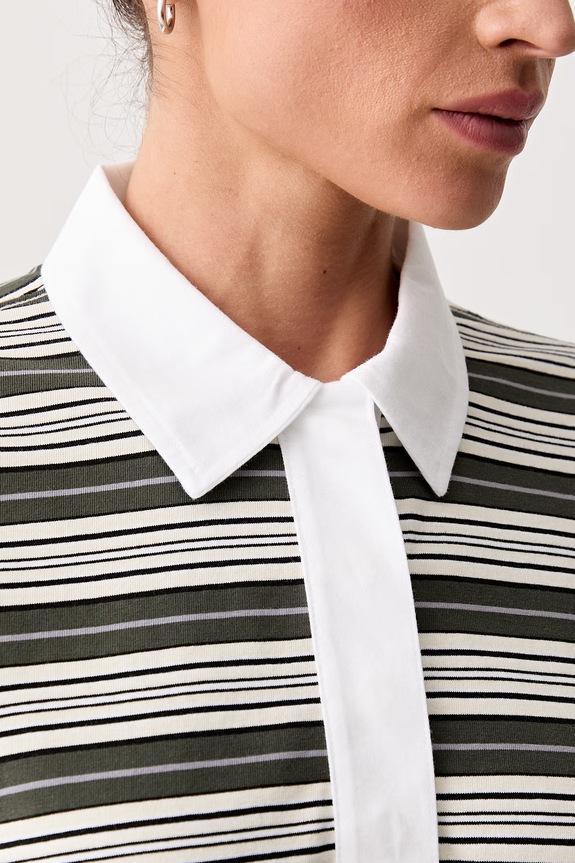 rag & bone longsleeve damski bawełniany Kelly RE5M32PT3KW zielony