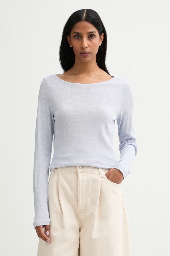 Marc O'Polo longsleeve damski bawełniany niebieski 5000014390