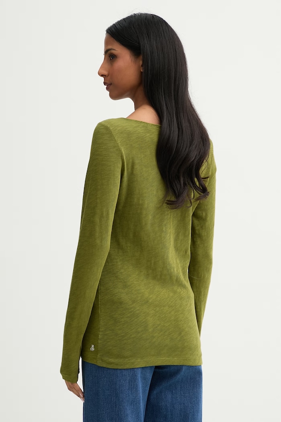Odzież Marc O'Polo longsleeve damski bawełniany 5000014390 zielony