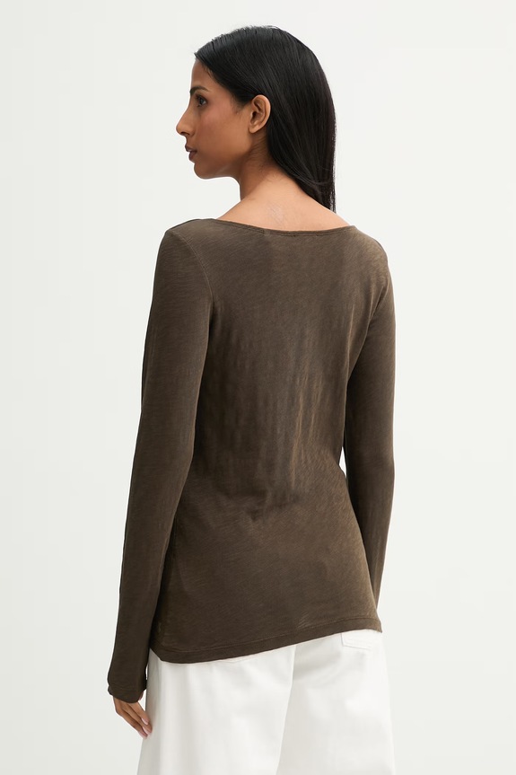 Odzież Marc O'Polo longsleeve damski bawełniany 5000014390 zielony
