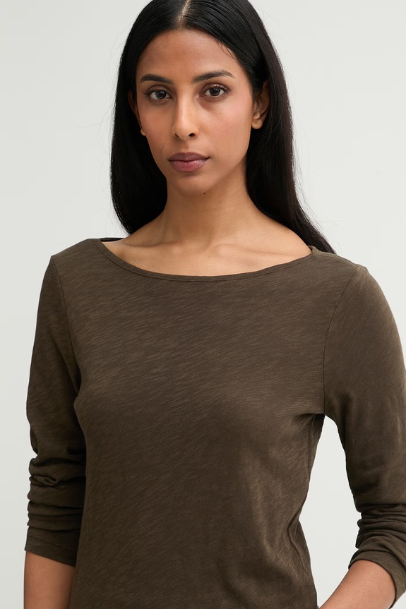 Marc O'Polo longsleeve damski bawełniany zielony 5000014390