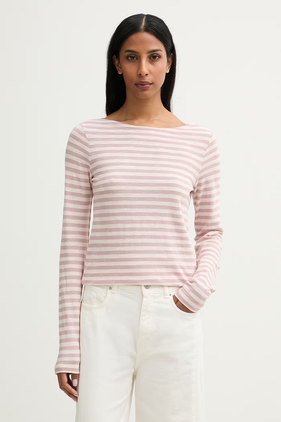 Marc O'Polo longsleeve damski bawełniany różowy 5000014387