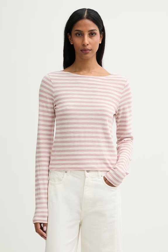 Marc O'Polo longsleeve damski bawełniany różowy 5000014387