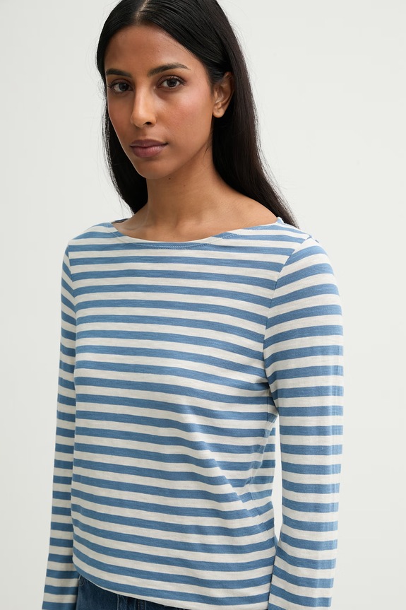 Marc O'Polo longsleeve damski bawełniany niebieski 5000014387