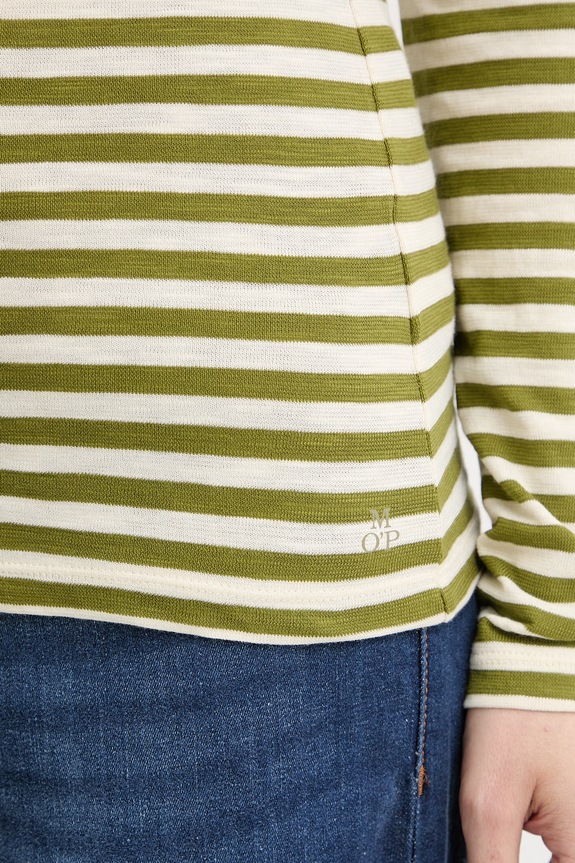 Marc O'Polo longsleeve damski bawełniany 5000014387 zielony