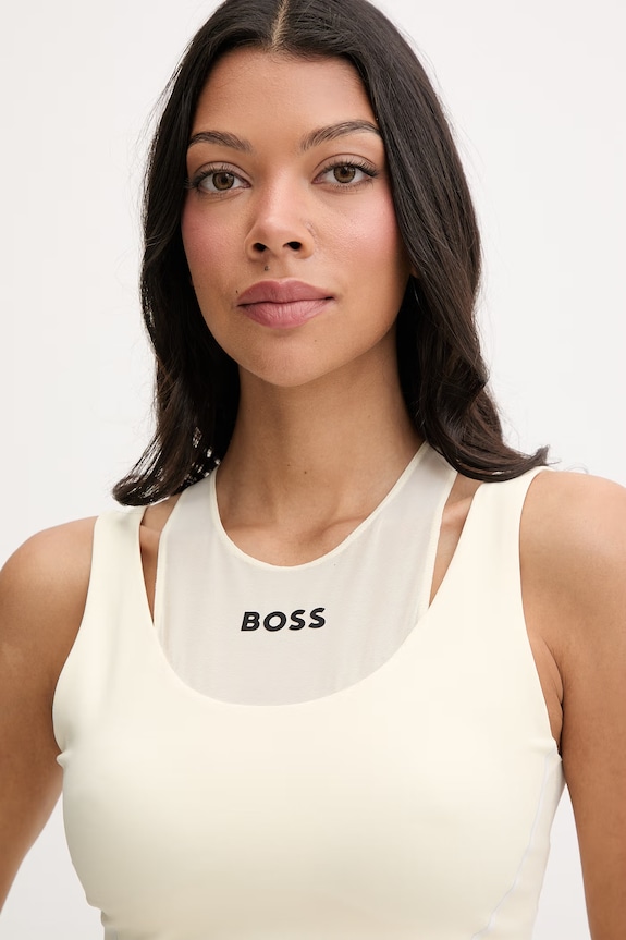 BOSS top ženski Ekaden bež 50572060