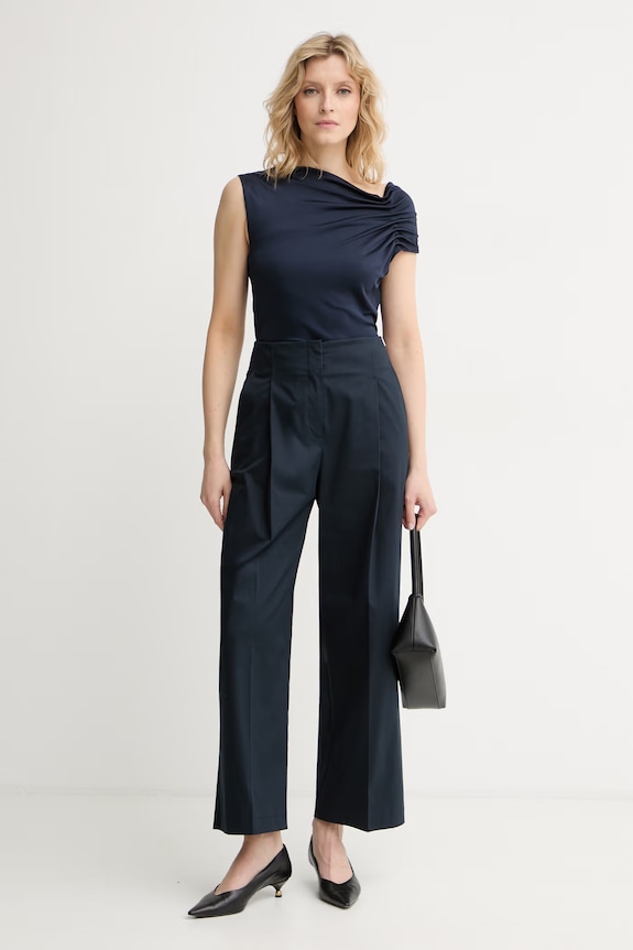 BOSS блузка женская вискозная Ejoia 50562865 тёмно-синий AW26