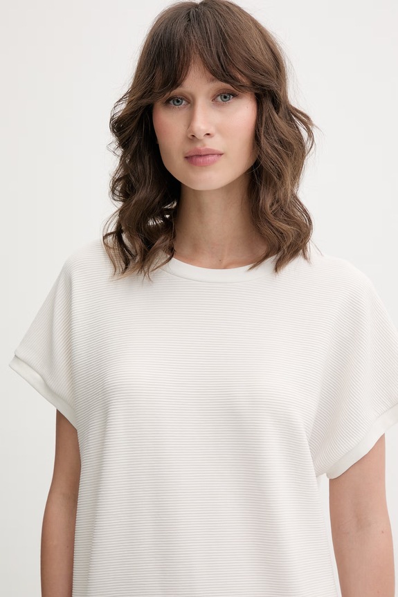 BOSS футболка lounge женская с лиоцеллом BB TEXTURE_Top бежевый 50566104