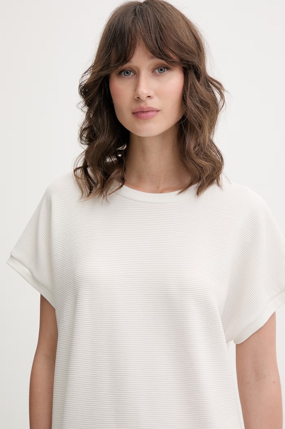 BOSS футболка lounge женская с лиоцеллом BB TEXTURE_Top бежевый 50566104