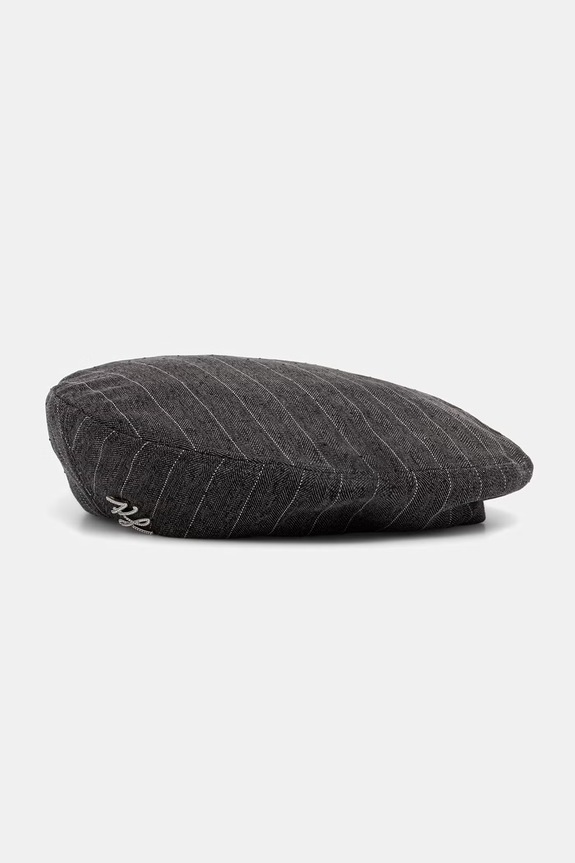 Karl Lagerfeld beretka za žene K/AUTOGRAPH siva B3W33025
